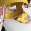 Hermes Print Oran Flat Slipper Sandals Yellow