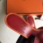 Hermes Heel 5cm Print Oasis Slipper Sandals Orange