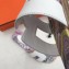 Hermes Print Oran Flat Slipper Sandals Box White