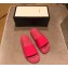 Gucci Logo Rubber Slide Sandals Fuchsia 2019
