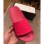 Gucci Logo Rubber Slide Sandals Fuchsia 2019