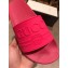 Gucci Logo Rubber Slide Sandals Fuchsia 2019