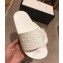 Gucci Logo Rubber Slide Sandals White 2019