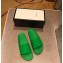 Gucci Logo Rubber Slide Sandals Green 2019