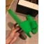 Gucci Logo Rubber Slide Sandals Green 2019